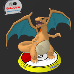 Charizard 1.PNG STL file Pokemon Charizard・Design to download and 3D print