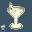 43-1.jpg Food & drinks cookie cutters - #43 - cocktail (martini) (style 1)