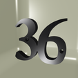 CV36.png House number, numbered stakeout N°36