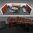 0.png mechanic garage diorama | diecast | 1:64 1/64 | HOTWHEELS | RC cars