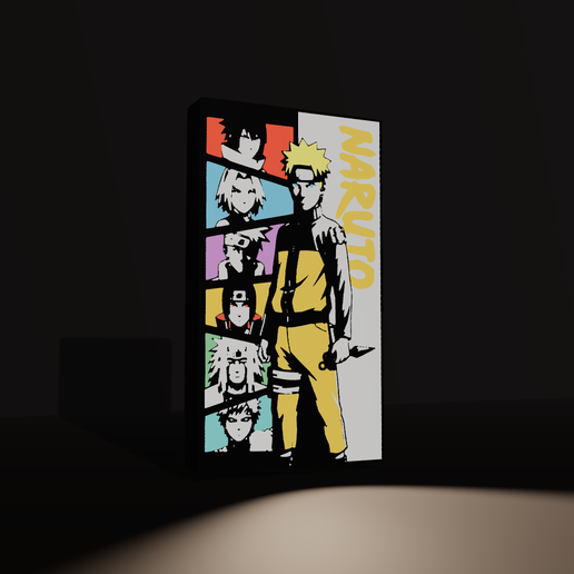 Naruto Team Panels LED Lightbox / Night Light