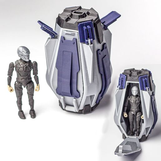 💧 MTRV drop pod・ 3D File for 3D printing・Cults