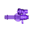 gatling.stl Mounted Gatling Gun