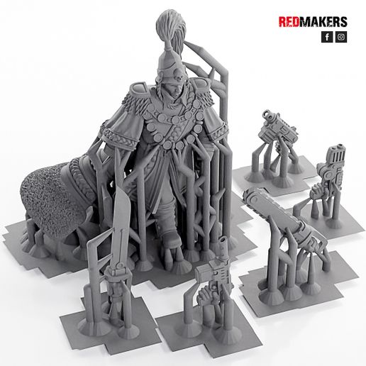PRESUPPORTED.jpg Download file Royal Regiment - Officer of the Imperial Force • 3D printable template, RedMakers