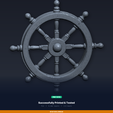 08_printed_proof.png Ship Wheel Wall Decor - 3D Printable STL File