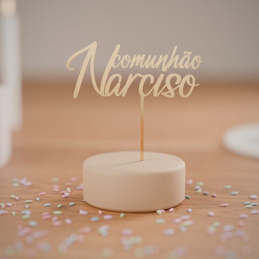 Narciso - First Communion Cake Topper