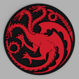 tinker.png Daenerys Targaryen House - Game of Thrones Logo Dragon Coaster