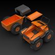 SHERP-RC-ORANGE.jpg SHERP 1:16 – 100% 3D PRINTABLE AMPHIBIOUS RC TRUCK WITH TRAILER | SERVO DRIVE | DIY STL