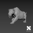 Smilodon-8.jpg Smilodon 8 STL Scale 1/64