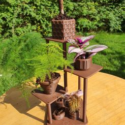 20230821_162107.jpg Free STL file Beautiful Functional Multi Floored Planter・3D printing template to download
