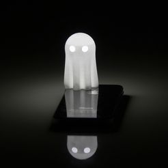 Ghost04_s.jpg Бесплатный 3D файл Lightclip: Ghost・Модель для загрузки и 3D-печати, Lab02