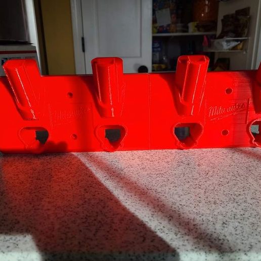 Connectable Milwaukee M12 Tool and Battery Mount 3D model