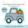 Etsy-Listing-Template-STL.png Fall Pumpkin Truck Cookie Cutter | STL File