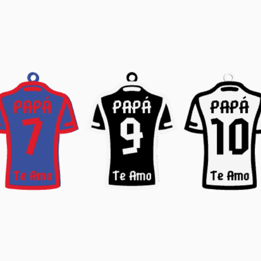 DADDY I LOVE YOU T-SHIRT KEYCHAIN