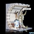 Star Wars Millennium Falcon Corridor Diorama Display для фигурок 3,75" и 6"