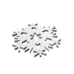 4.jpg STL file Christmas Snowflake Ornament_4・3D print object to download, miniul