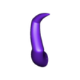 Aquarius_Small_Righthand.stl Aquarius Style Horn Set