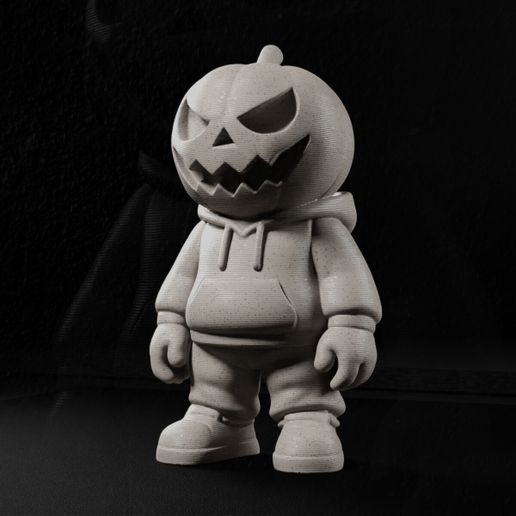 🎃 Pumpkinhead Halloween character・Free STL File for 3D
