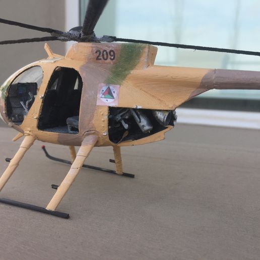 🇺🇸 MD530 HELI 1:35 SCALE MODEL・ STL File for ・Cults