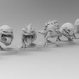 Squigs-In-Line-7.jpg Бесплатный STL файл Двуногие компакторы для мусора・Дизайн 3D-принтера для скачивания