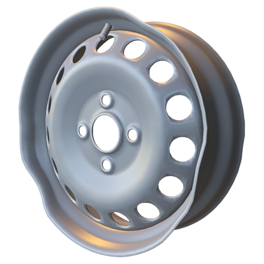 🚗 Classic Steel Car Rim (Bent/Damaged Edition)・ STL File for 3D ...