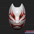 ghost_of_tsushima_mask_of_Tomoe-02.jpg Ghost of Tsushima Japanese Kitsune Fox Mask - Shattered Mask of Tomoe