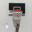 IMG4.jpg Basketball hoop key holder and basketball ball keychain