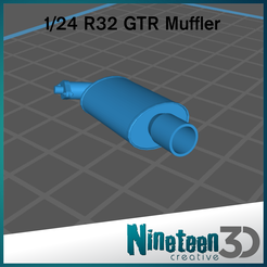 Cults-page.png STL file 1/24 R32 GTR Muffler・Model to download and 3D print