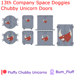 13th-Company-Chubby-Unicorn-Doors.png 13th Company Space Doggies Chubby Unicorn Doors