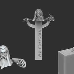 final main image2.png Fichier STL Signet Gandalf - Le Seigneur des Anneaux Créatif・Objet pour impression 3D à télécharger