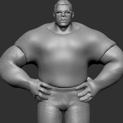 ZBrush-Document.jpg Archivo STL PROFESSOR HULK・Modelo para descargar y imprimir en 3D