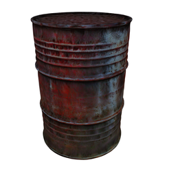 model.png Bidón de aceite oxidado NO.3
