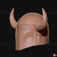 16.jpg Viking Mandalorian Helmet - Buffalo Horns - High Quality Model
