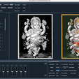 G2_HF.png Ganesh Dancing the Tandava [Easy to Print Filament Painting]