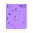 WILL_RETURN_plate.stl Multi-Use Door Sign