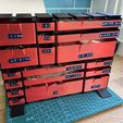 Fast-print modular storage drawer system