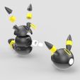 Umbreon-3-_Camera_SOLIDWORKS-Viewport.jpg Pokemon Pokeball Umbreon Dividido