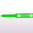 ARGULA-2.jpg ARGULA, Spice labels, garden Markers - ARGULA. Plant stakes, plant labels - stl file 3d printing. Garden stake and herb markers - plant tags