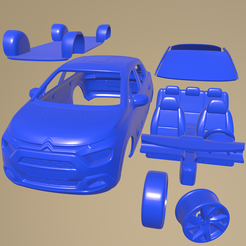 e20_005.png STL file Citroen C3 2020 PRINTABLE CAR IN SEPARATE PARTS・3D printer model to download