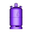 gas-bottle-inflammable.obj Gasflasche brennbar