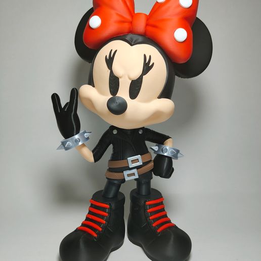 🪨 Minnie Metal Vibes - (Multi-Part/No AMS)・ STL File for 3D
