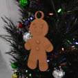 HighQuality2.png Gingerbread Man Christmas Ornament 3D Stl Files & Ornament Art, 3D Print File, Tree Ornament, Gingerbread Decor, 3D Printing, Christmas Gift