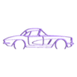 corvette c1 327 1962.stl Wall Silhouette: Chevrolet Set