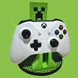 Photoroom-20250105_141116.png XBOX MINECRAFT CREEPER CONTOLLER STAND / HOLDER / JOYSTICK HOLDER / XBOX