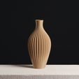 bottle-vase-with-striped-texture-3d-model-for-vase-mode-3d-printing.jpg Bottle vase with texture, (vase mode stl) | Slimprint