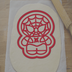 hombre-araña.png Datei STL Spiderman Ausstecher Keks・Modell für 3D-Druck zum herunterladen