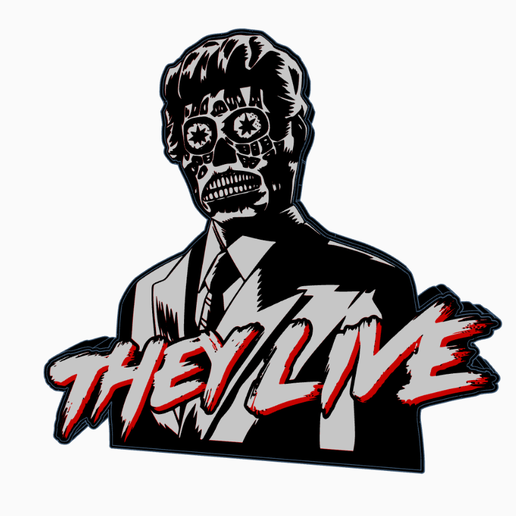THEY LIVE V2 Lightbox by MANIACMANCAVE3D