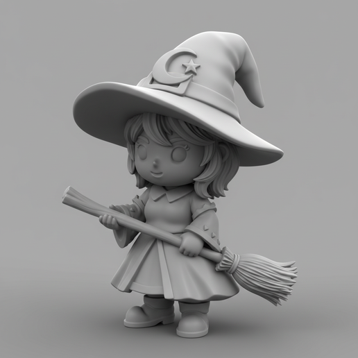 ✨Witchy Whimsy: Chibi Halloween Witch's Magic Wand