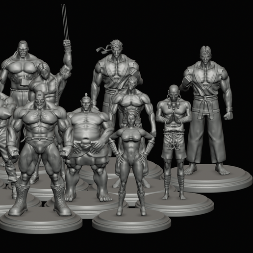 🦅 COMPLETE STREET FIGHTER 2 SET VALUE FIRST 20! FANART・ 3D File for 3D ...