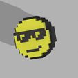 cool2.jpg Pixel 3 D cool smiley emoji